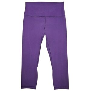 Lululemon Align High Rise Crop Leggings Purple 25” Yoga Pants Size 8